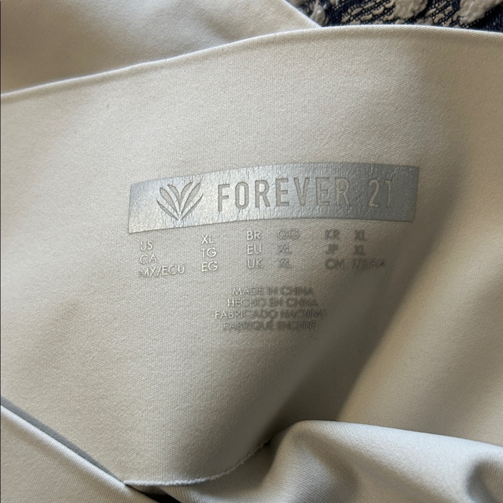 Forever 21 Cream High-Waisted Leggings - Picture 10 of 10